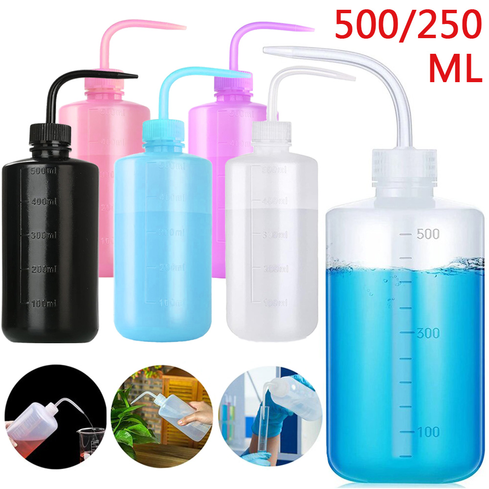 Medical Lab Supplies - 500/250ml Tattoo-Spülflasche in 5 Farben, Spülspray-Flasche,