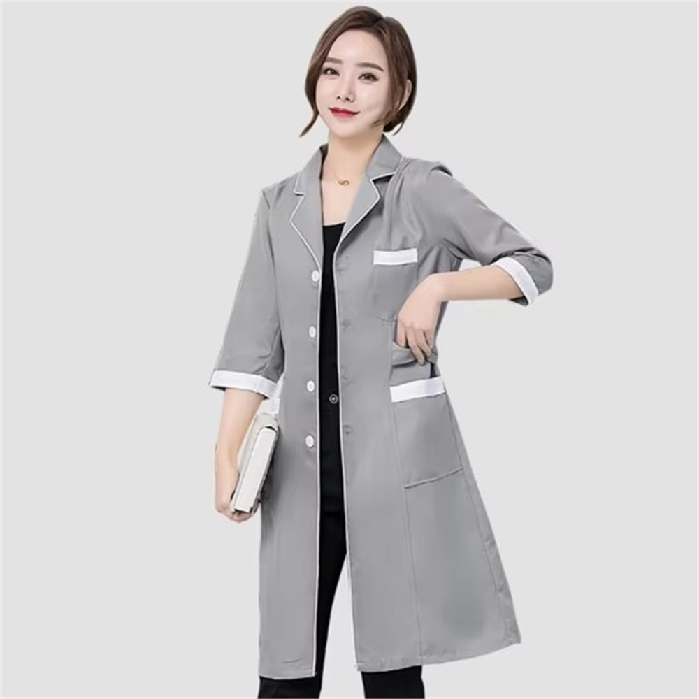 Hochwertiger grauer, einfarbig – Medical Lab Coats Bewertung und Preis