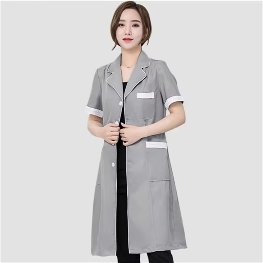 Hochwertiger grauer, einfarbig – Medical Lab Coats Bewertung und Preis