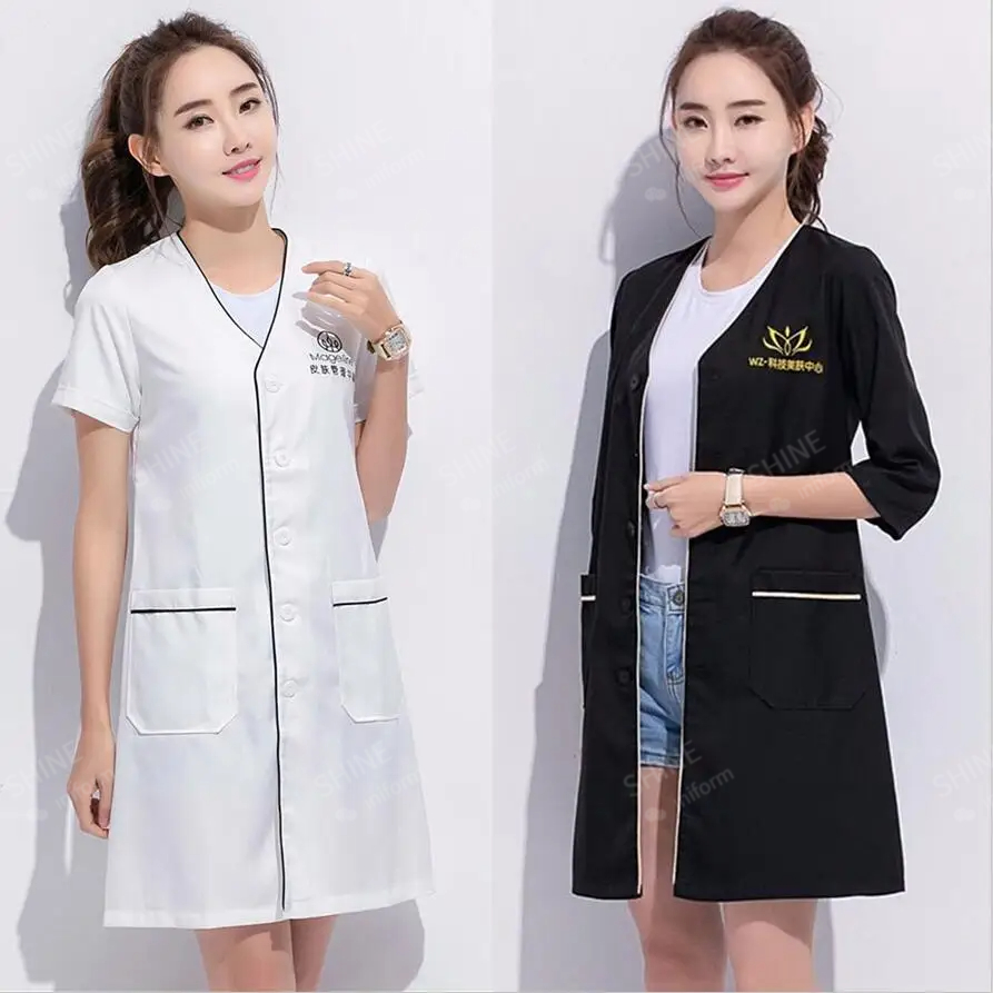 Schönheitsuniform, Kosmetikeri – Medical Lab Coats Bewertung und Preis
